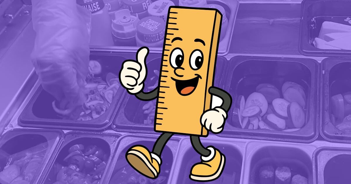 Footlong Ruler Man Smiling and Walking